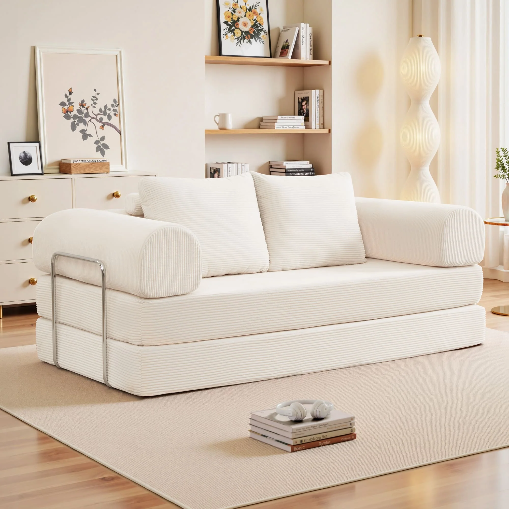 6-in-1 Combination Sponge Floor Sofa with Two Big Pillows - Image 21