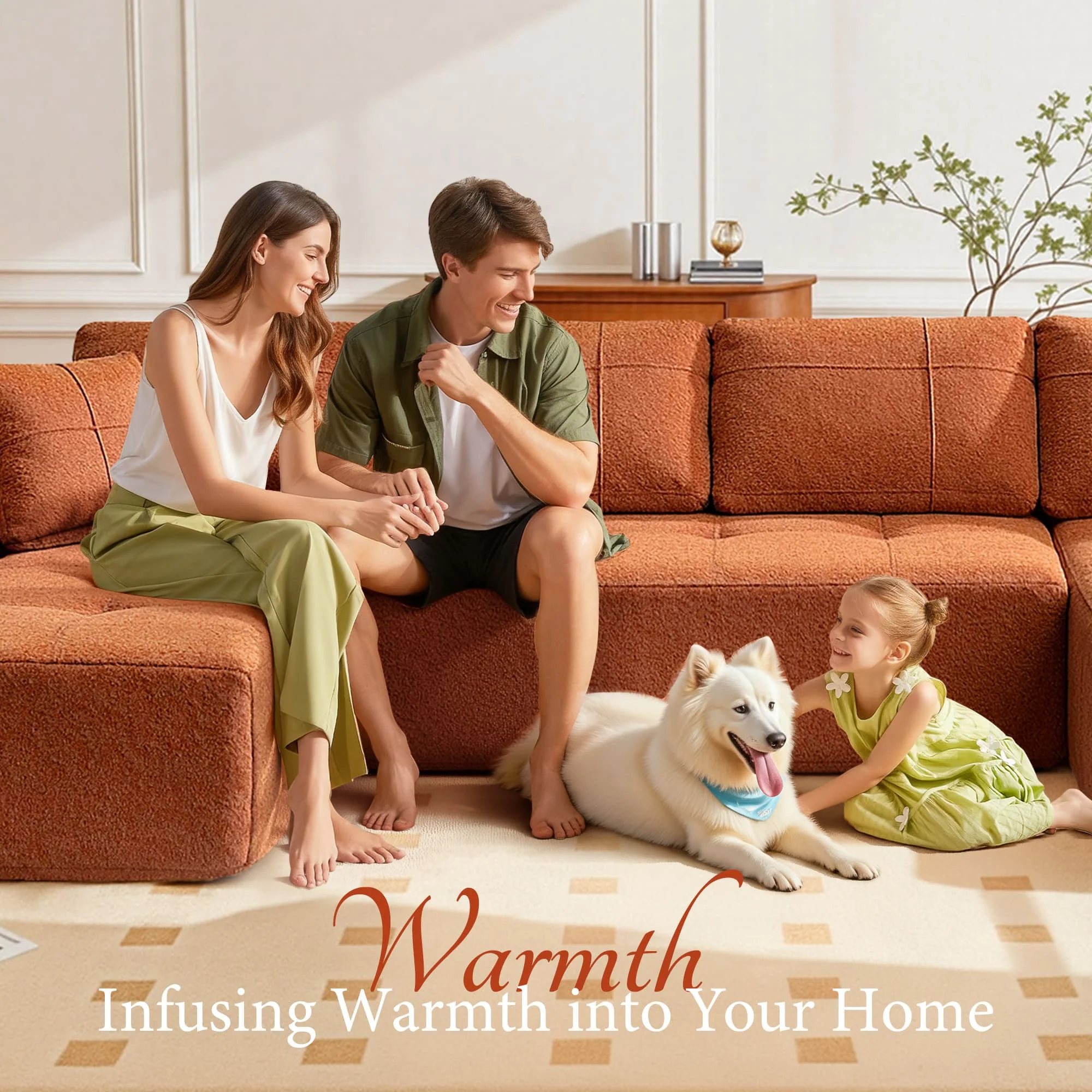 Modular Oversized U-Shaped Deep Seating Sectional Sofa - Image 3