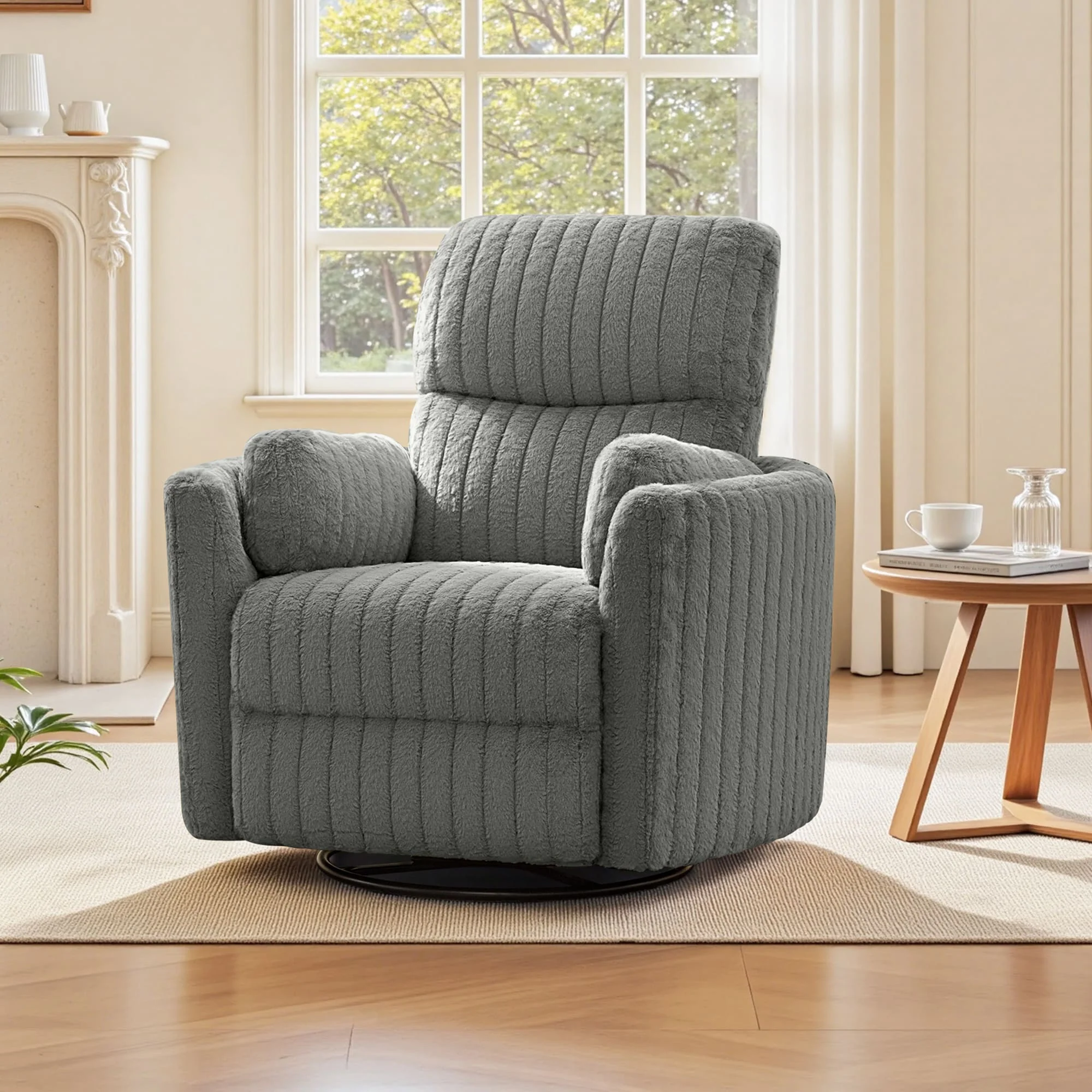 Nursery Power Glider Recliner Chair with USB Ports and Footrest - Image 13