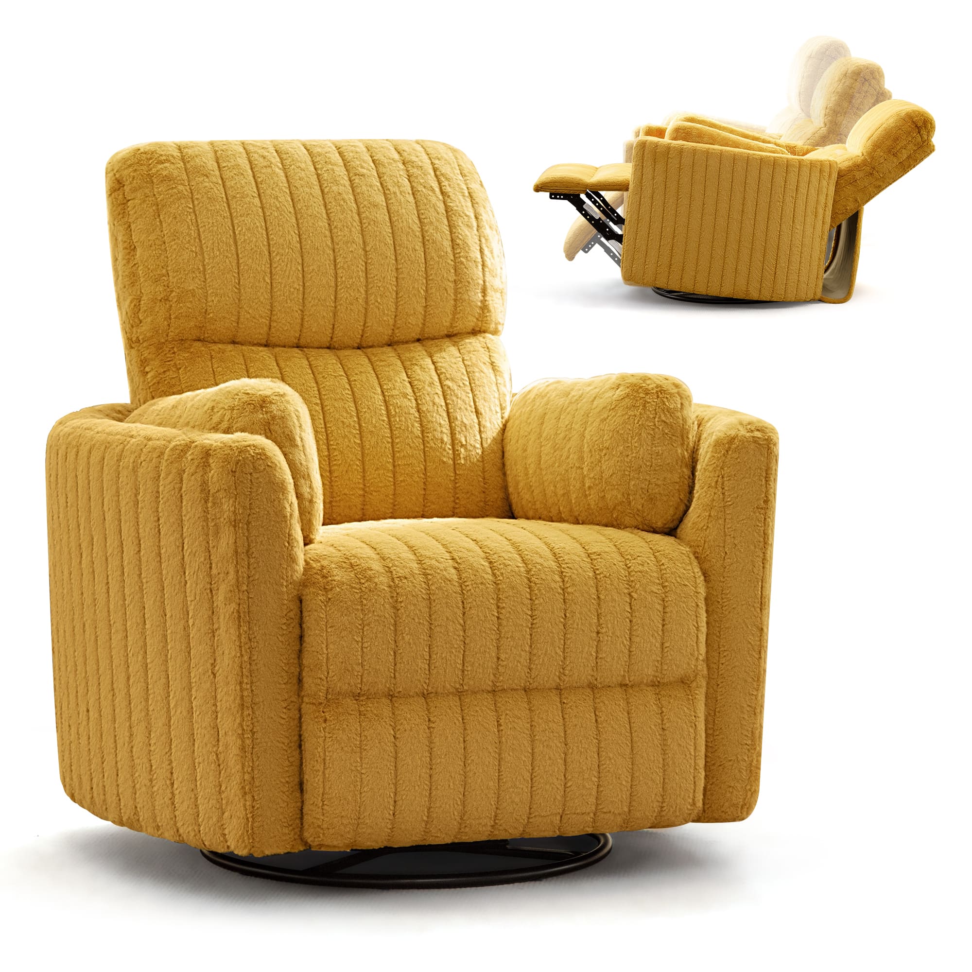 Nursery Power Glider Recliner Chair with USB Ports and Footrest - Image 17