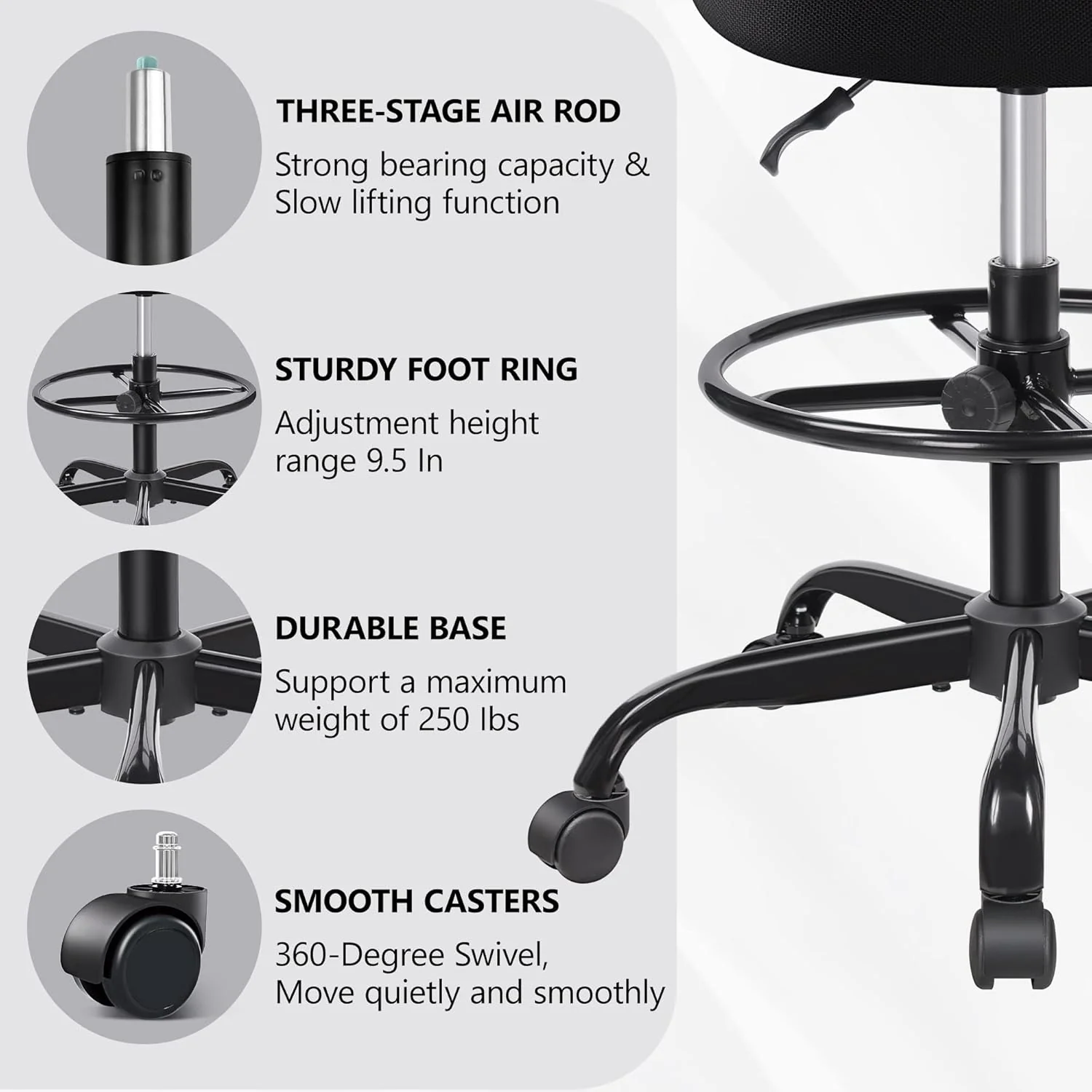 Primy Desk Drafting Chair 777-Z - Image 6