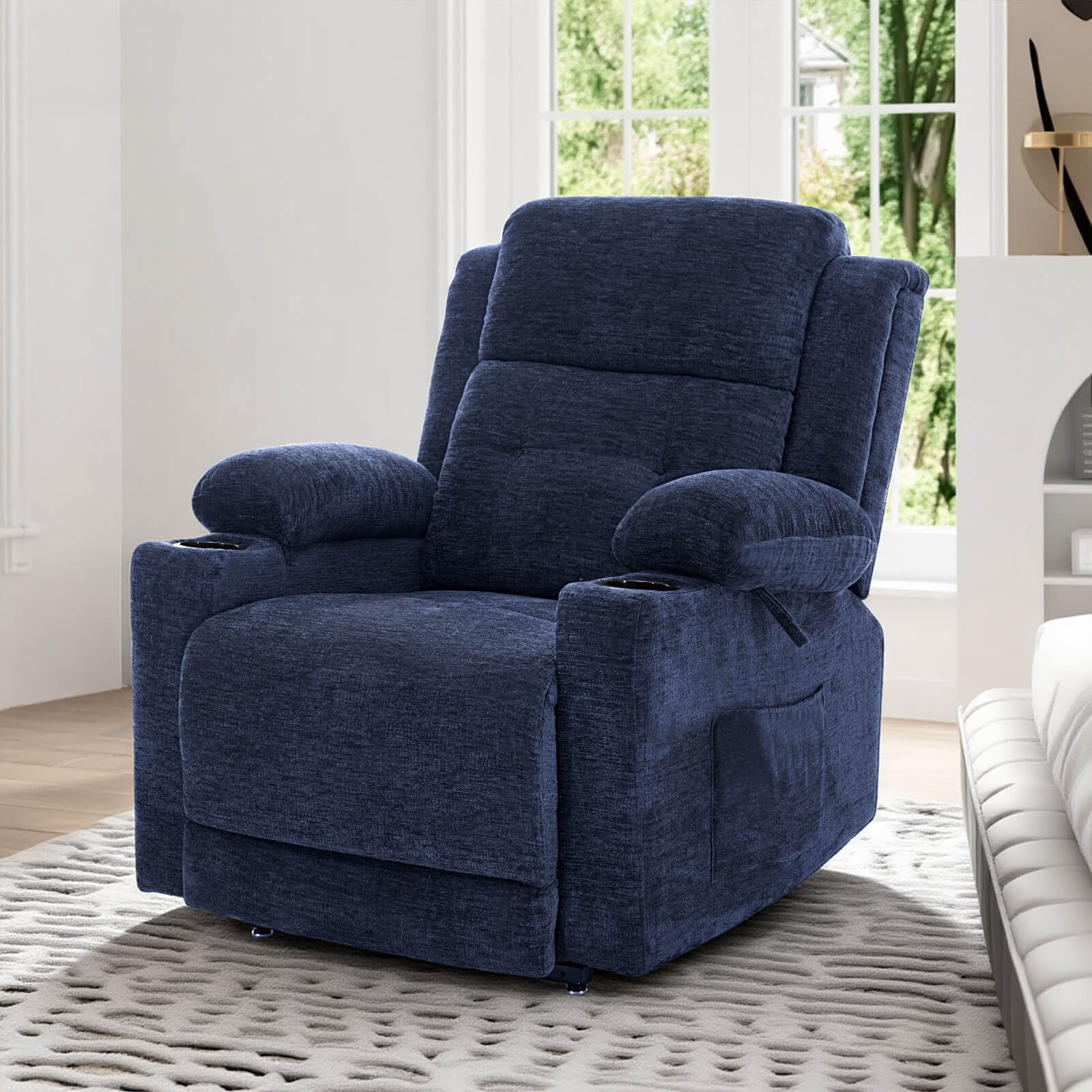 Zero Gravity Infinite Position Power Lift Recliner Chair W/ Massage and Heating - Image 9